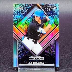 AJ Gracia 53/75 Diamond Studs Refractor Insert Atlanta Braves Top Prospect